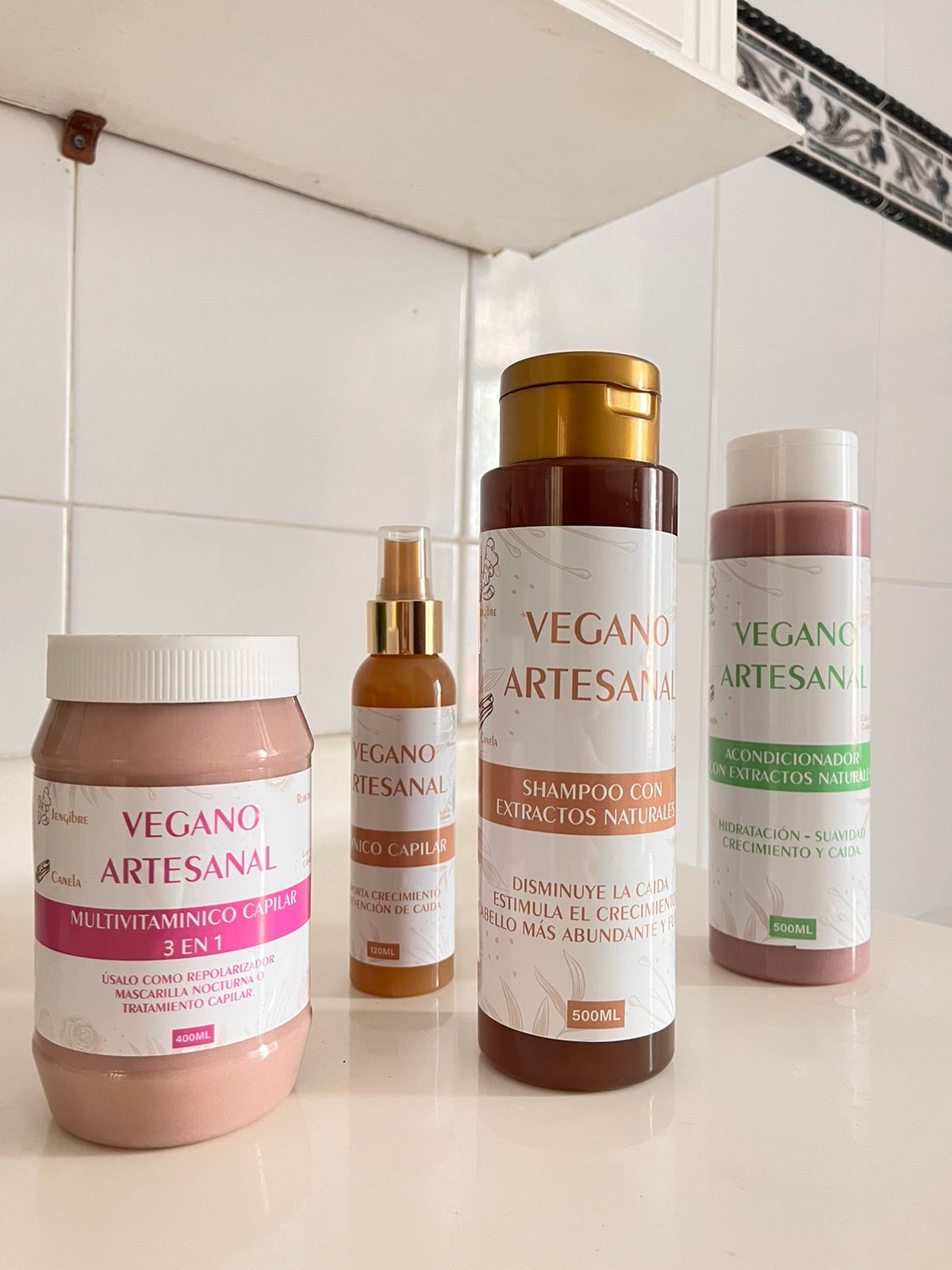 Kit Capilar con Extractos Naturales x4